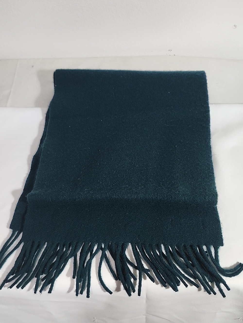Classic Dark Teal Fringe Scarf - Women's Accessory